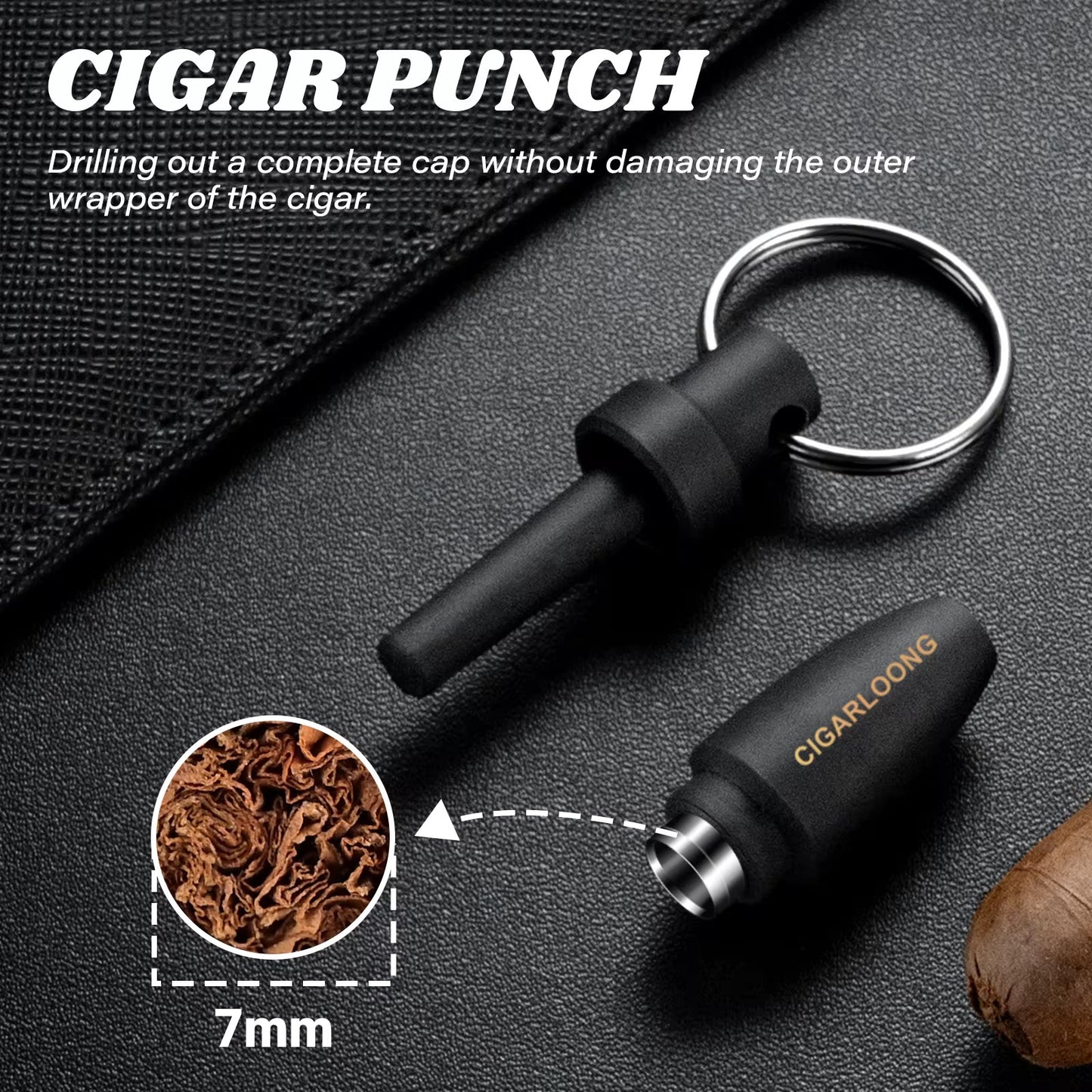 Cigar Set — Ashtray + 3 Premium Cutters in Gift Box