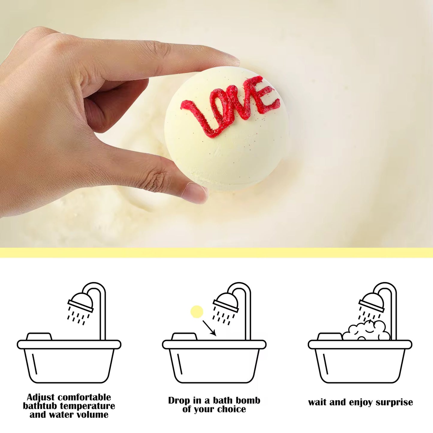 💕 Bubble Gum Bath Bomb Gift Set – 6-Piece Cupcake & Heart Collection