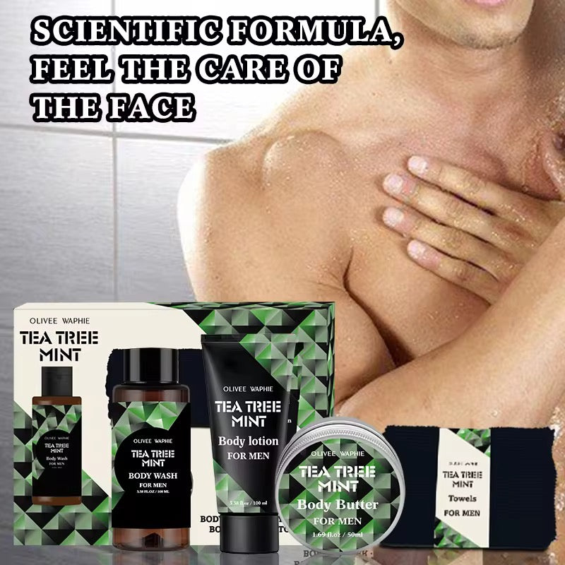 Tea Tree Mint Complete Men’s Grooming Set