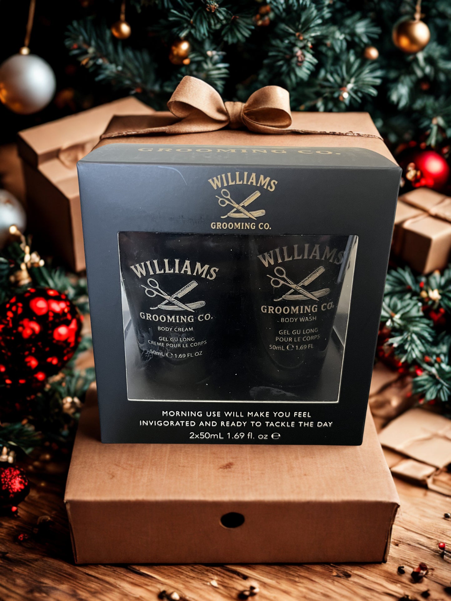 Williams Grooming Co. Signature Body Wash & Cream Kit